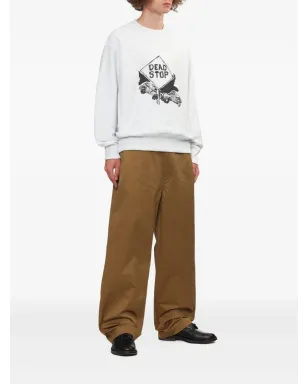 Comme des Garçons Homme デッドストップ グラフィック スウェットシャツ ホワイト - サムネイル2