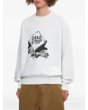 Comme des Garçons Homme デッドストップ グラフィック スウェットシャツ ホワイト - サムネイル3
