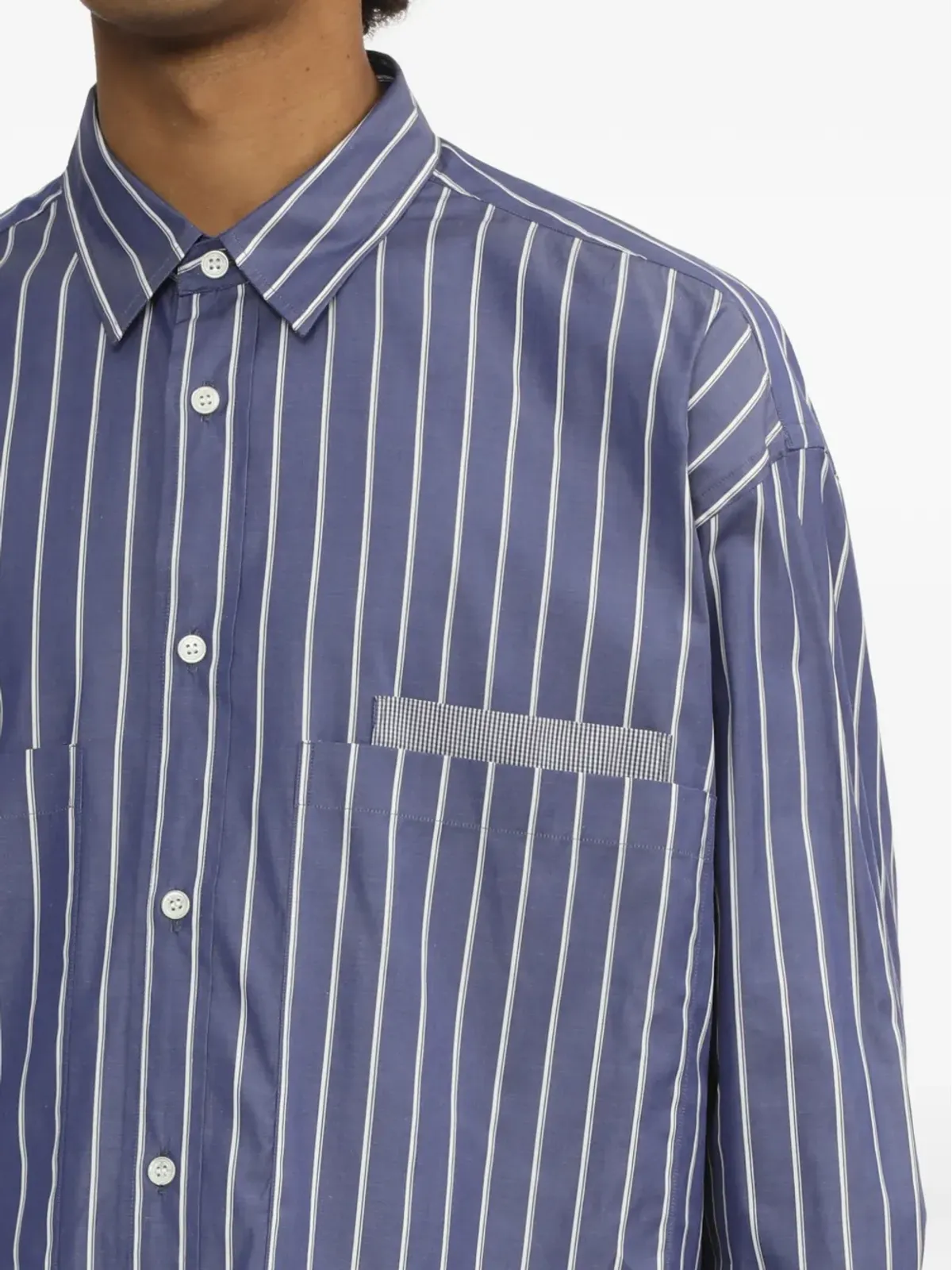 Comme des Garçons Homme ストライプポケットシャツ - 画像5