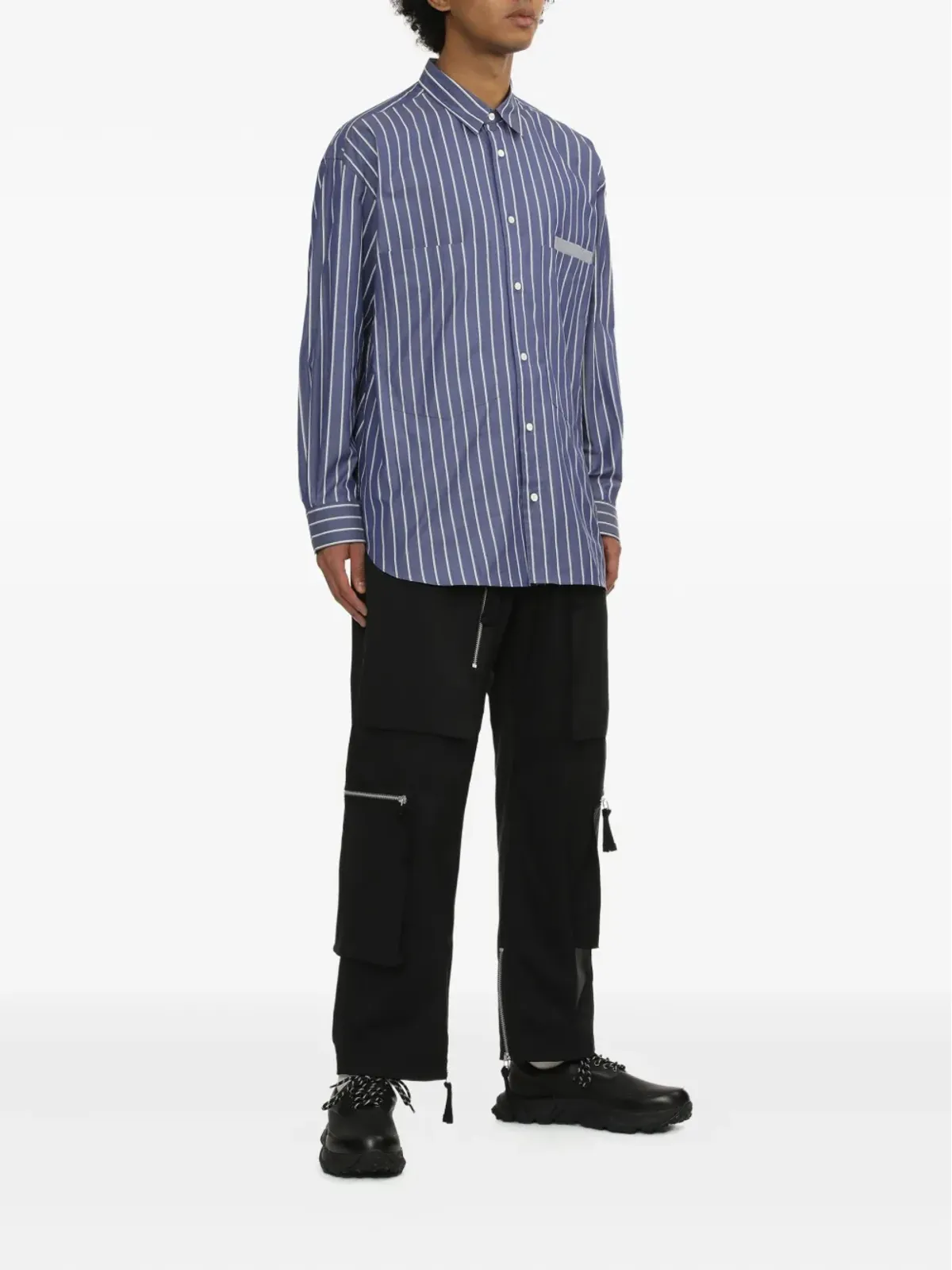 Comme des Garçons Homme ストライプポケットシャツ - 画像2