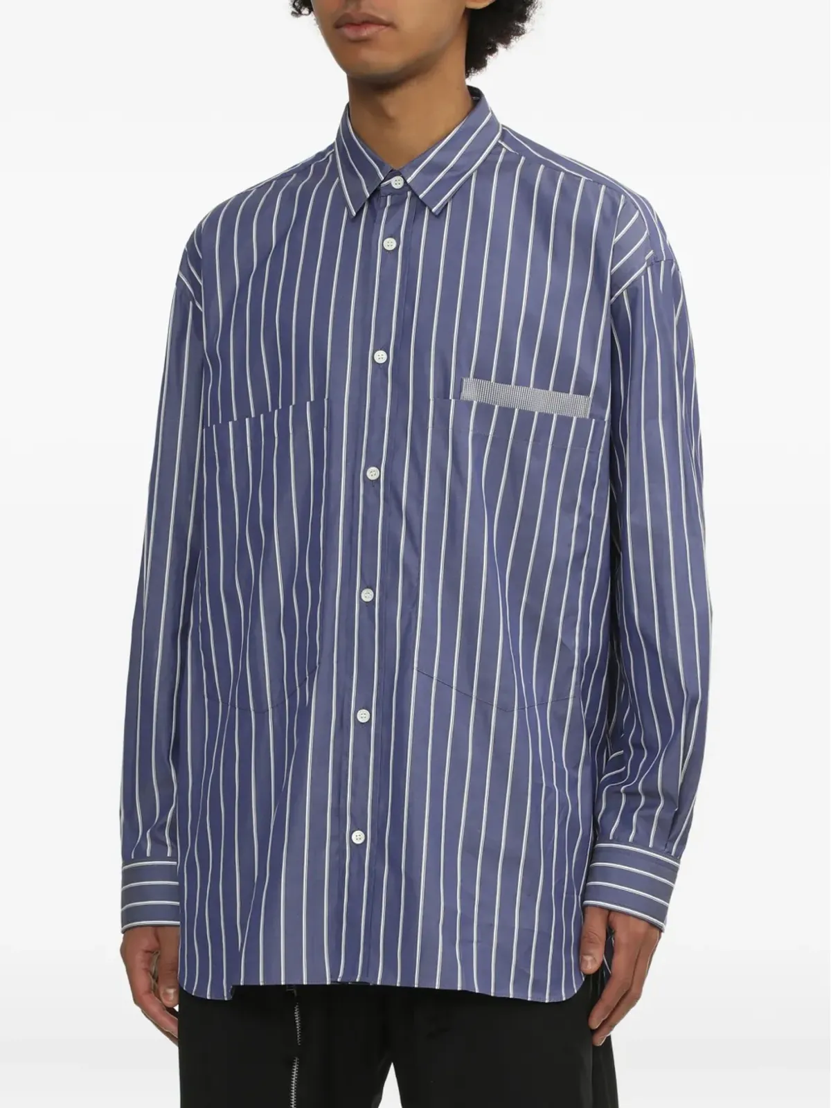 Comme des Garçons Homme ストライプポケットシャツ - 画像3
