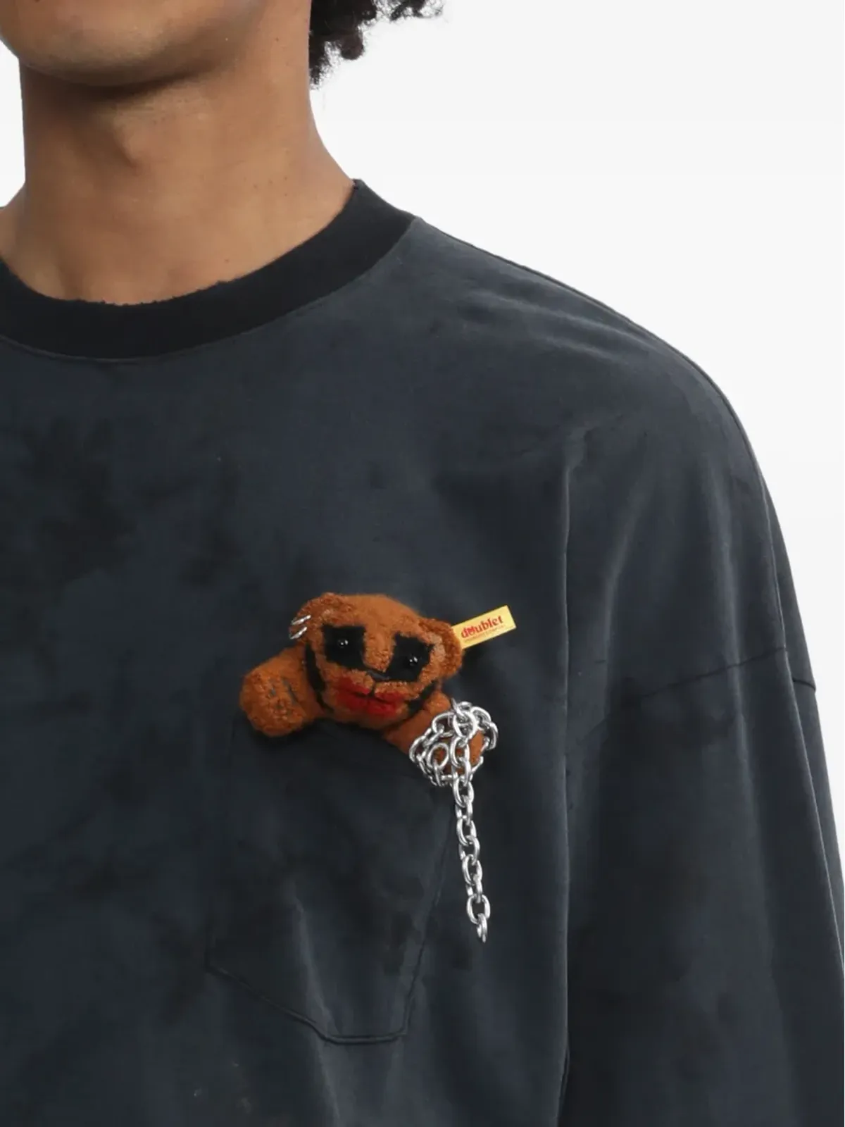 Doublet ポケットベア 長袖Tシャツ - 画像5