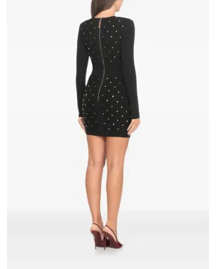 Elisabetta Franchi ポルカドット ミニドレス - ブラック - サムネイル4