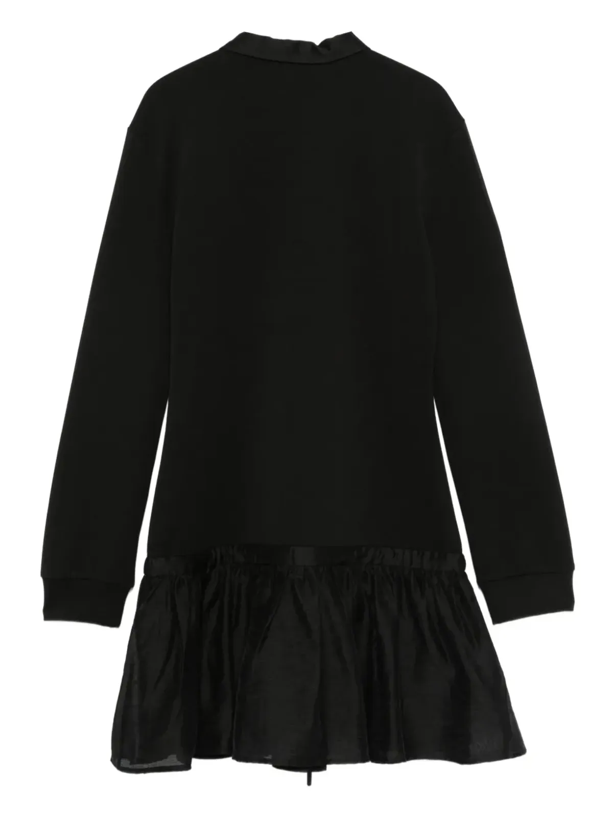 Pinko Kids ロゴ刺繍フリルドレス - ブラック - 画像2