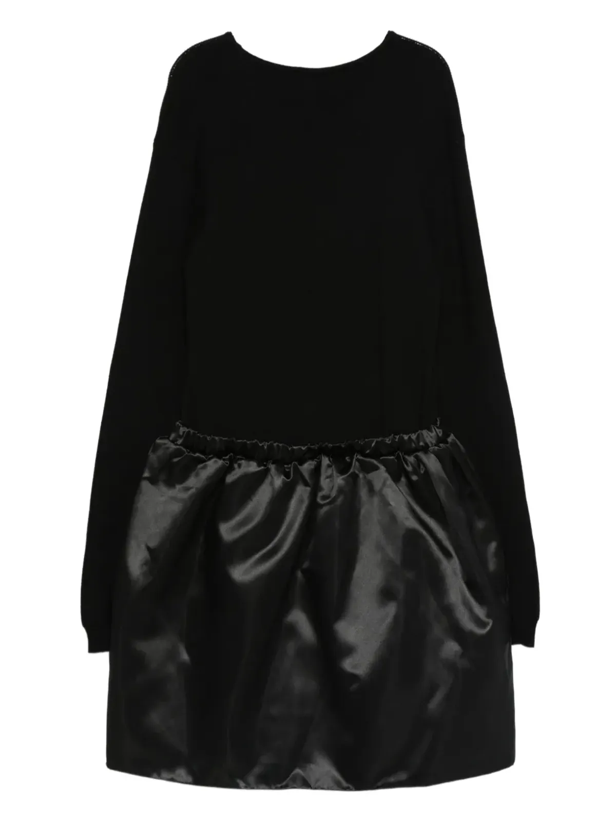 Elisabetta Franchi La Mia Bambina ジュエル付きサテンパネルドレス - ブラック - 画像2