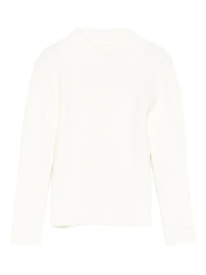 Elisabetta Franchi La Mia Bambina Elisabetta Franchi La Mia Bambina リブニットセーター（ホワイト）の商品画像
