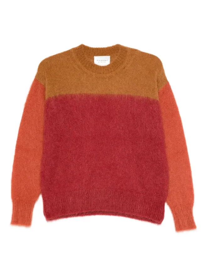 MARANT ÉTOILE MARANT ÉTOILE カラーブロック ウール混紡セーター - レッドの商品画像