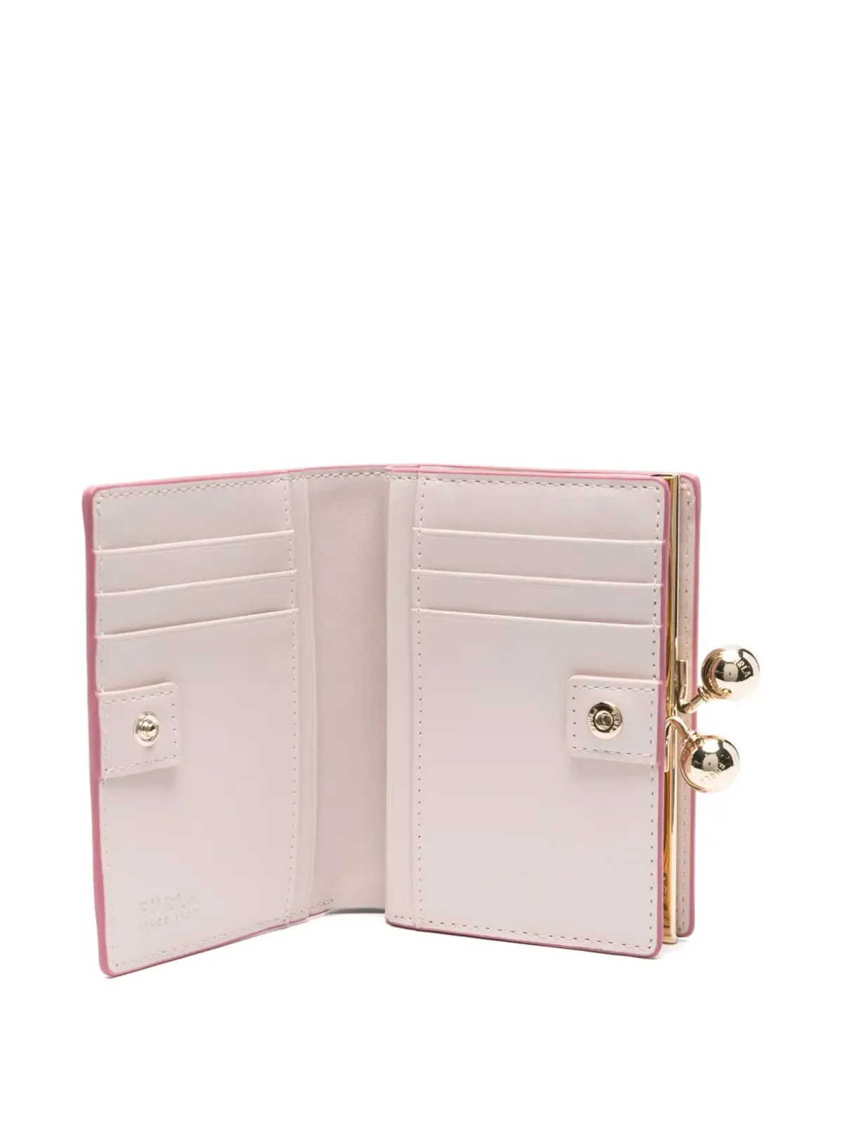Furla レザーウォレット ピンク - 画像3