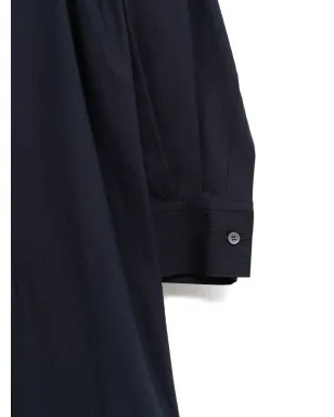 LOEWE pinstripe draped dress - Blue - サムネイル3