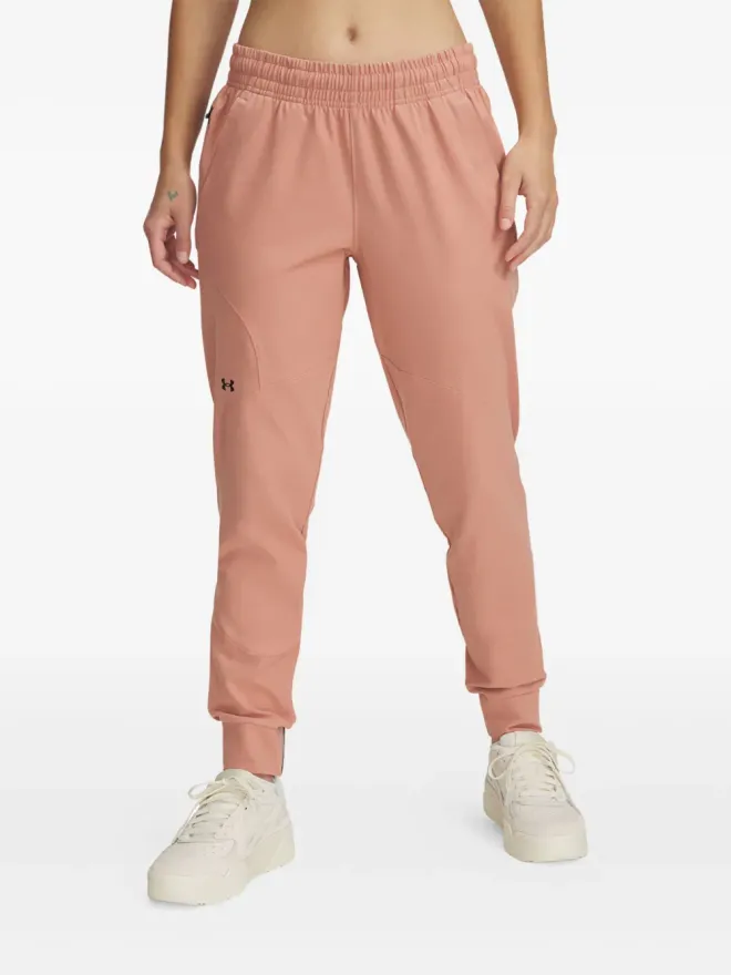 Under Armour Under Armour パネルデザイン エラスティックカフ トラックパンツ ピンクの商品画像