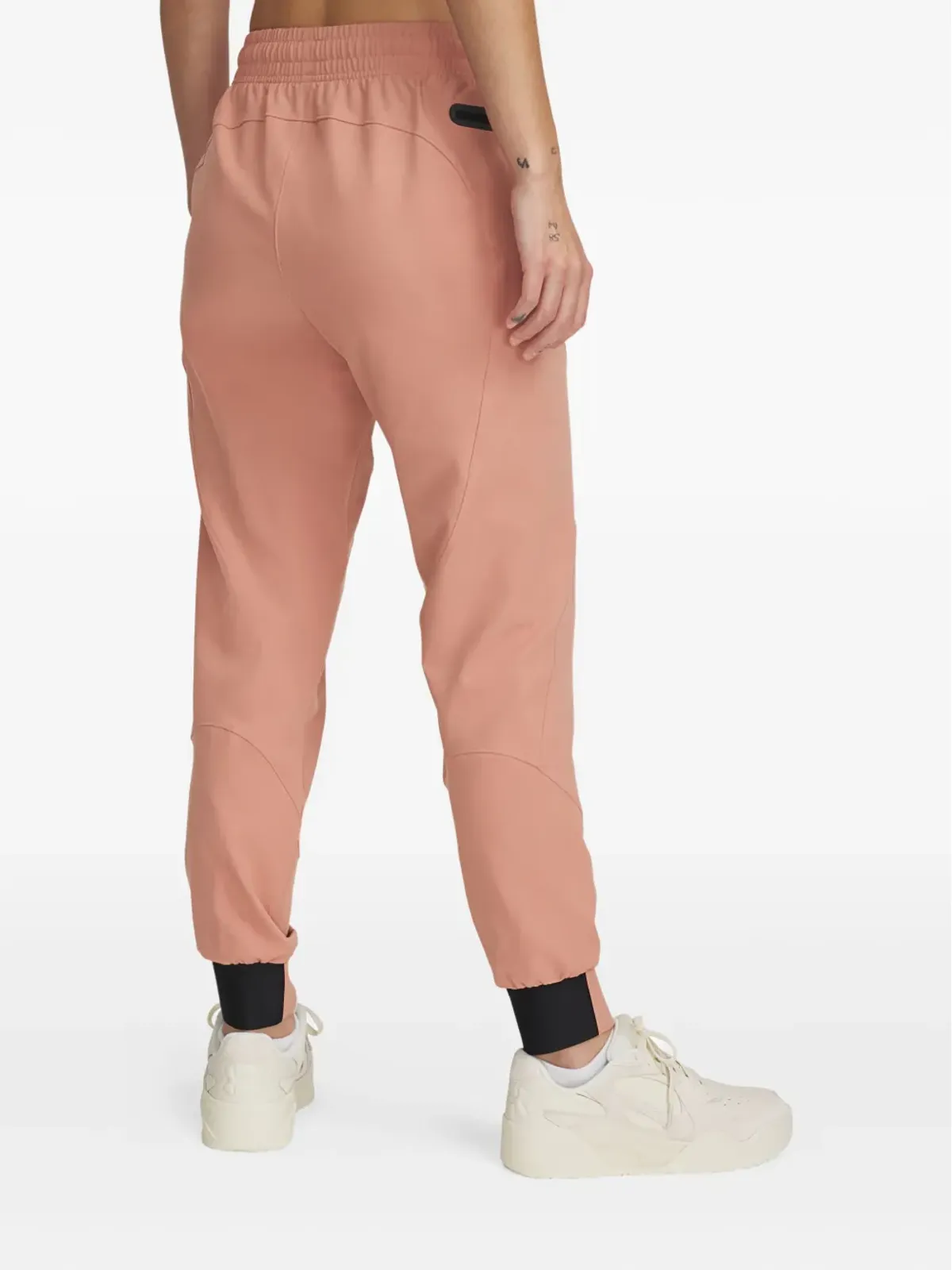 Under Armour パネルデザイン エラスティックカフ トラックパンツ ピンク - 画像3