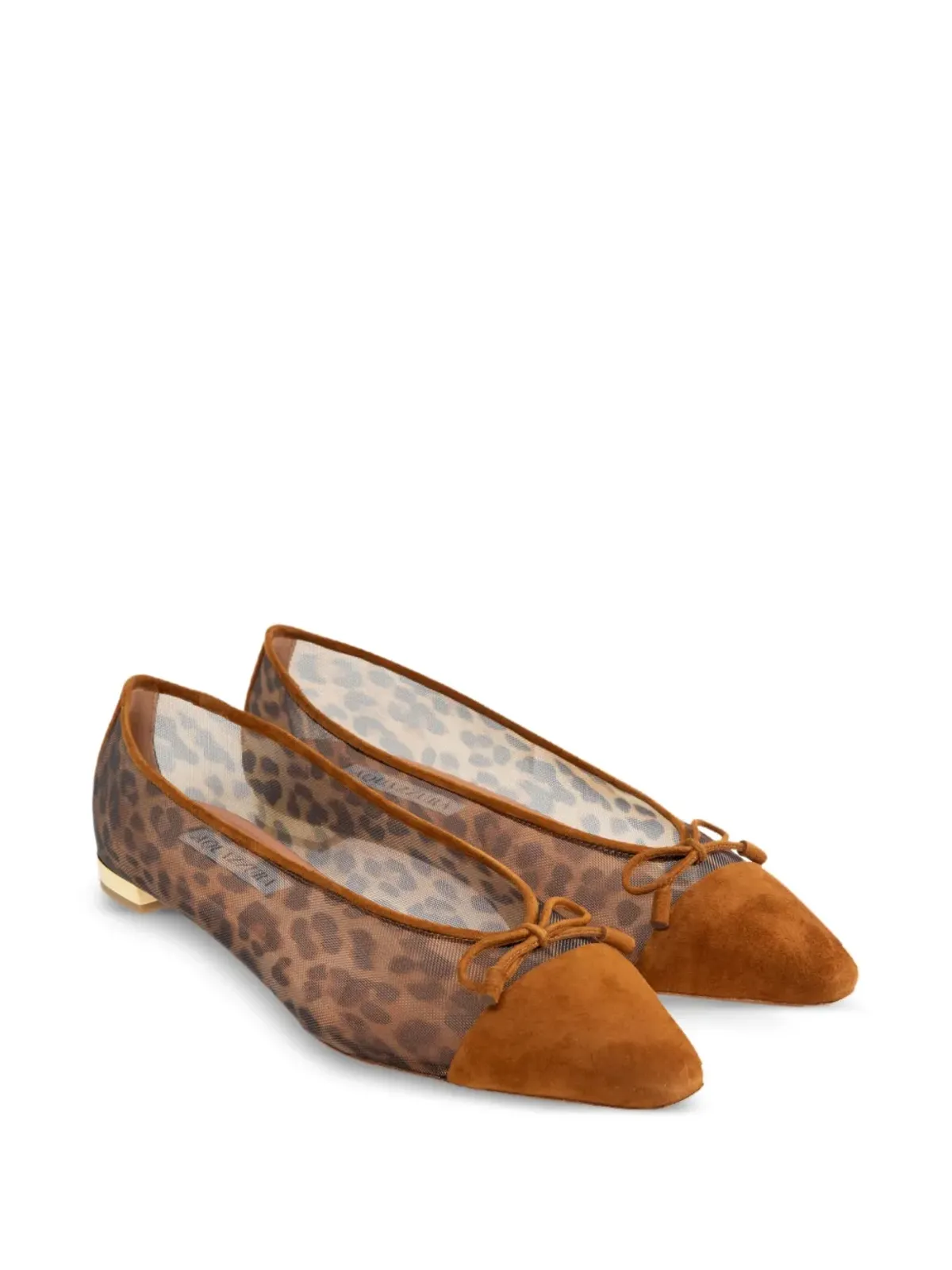 Aquazzura ヒョウ柄フラットシューズ - 画像2