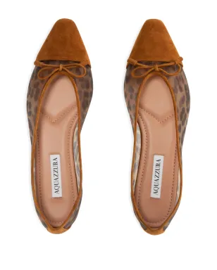 Aquazzura ヒョウ柄フラットシューズ - サムネイル3