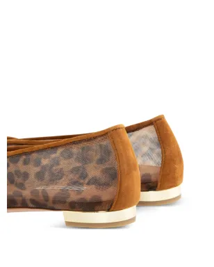 Aquazzura ヒョウ柄フラットシューズ - サムネイル4