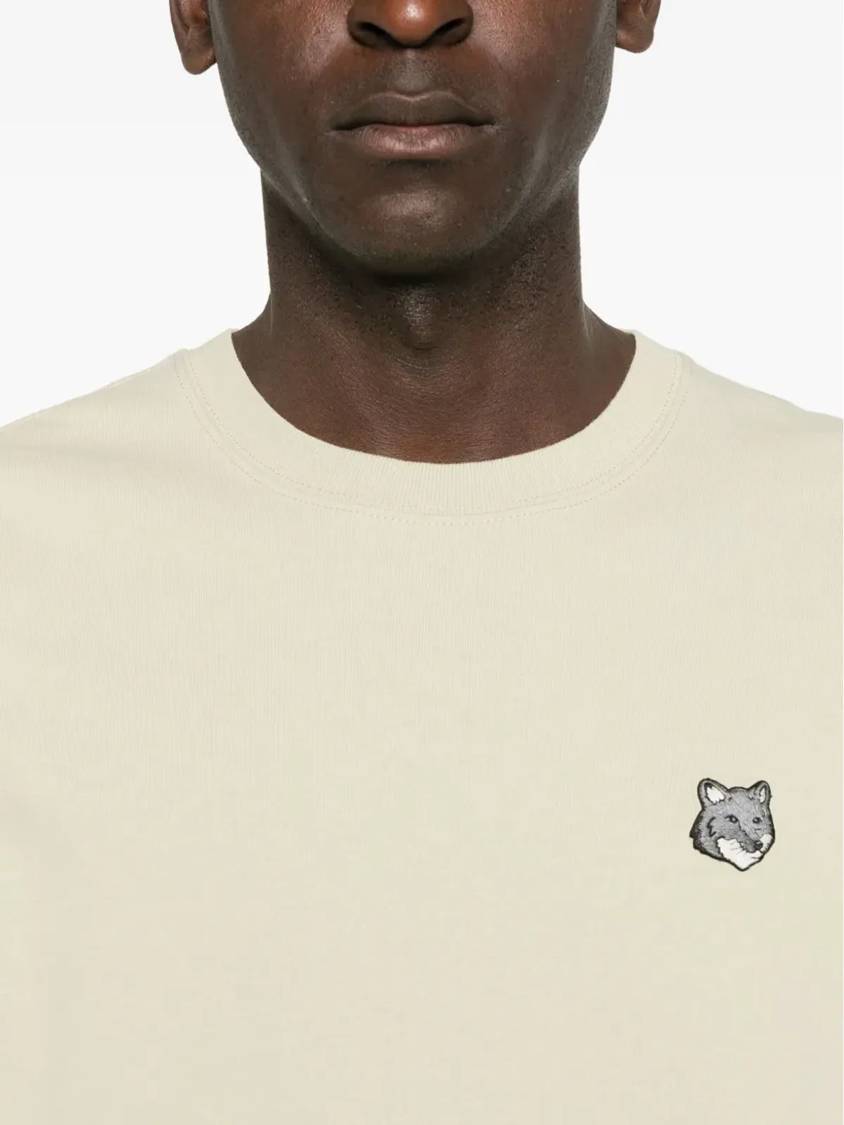 Maison Kitsuné fox-patch T-shirt - 画像4