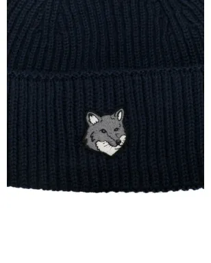 Maison Kitsuné ロゴ刺繍リブ編みビーニー - サムネイル3