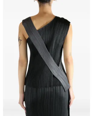 Pleats Please Issey Miyake ポワントプリーツ アシンメトリックトップ - サムネイル5