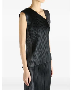 Pleats Please Issey Miyake ポワントプリーツ アシンメトリックトップ - サムネイル4