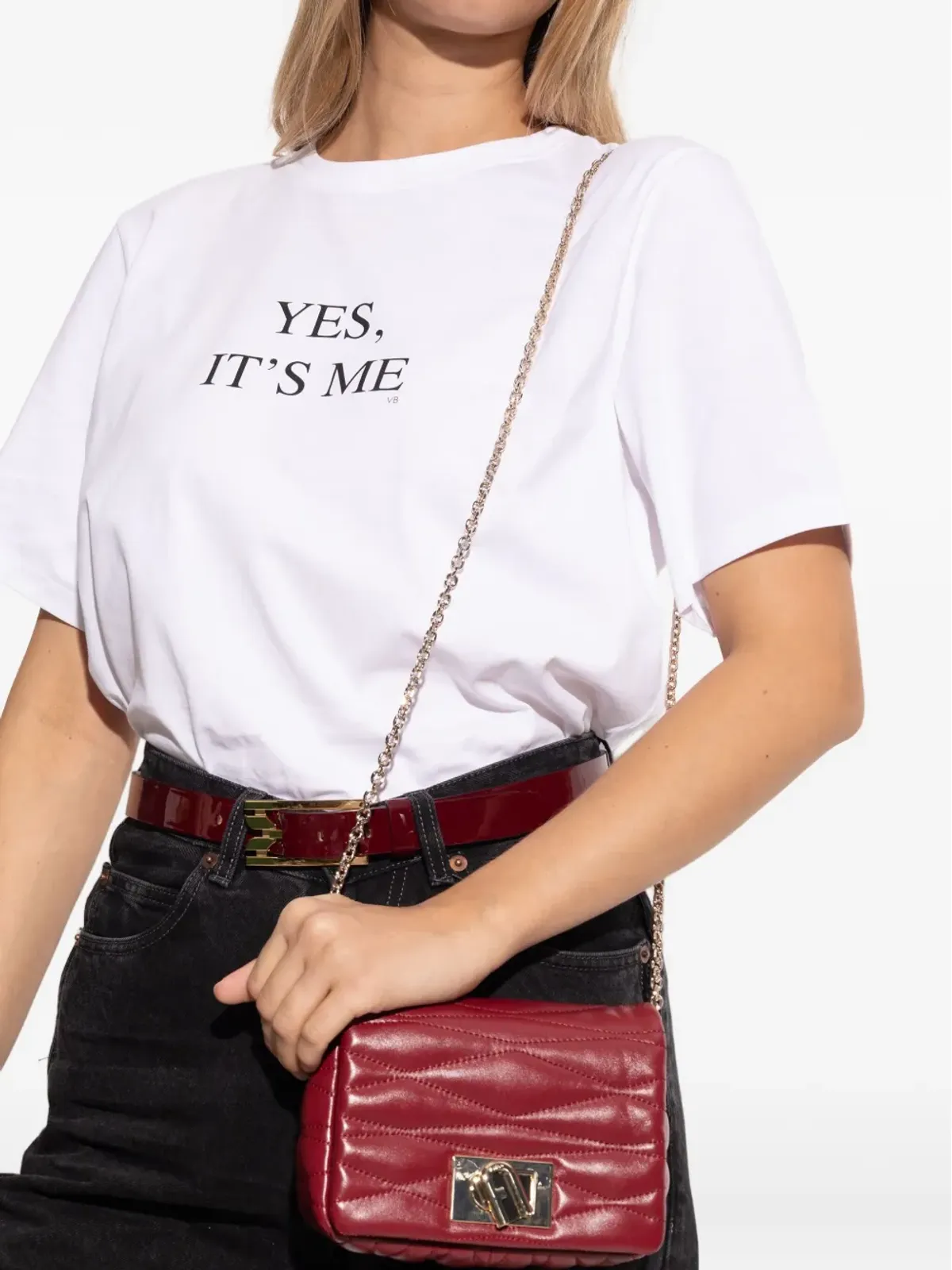 Furla キルテッドチェーンミニバッグ - 画像1