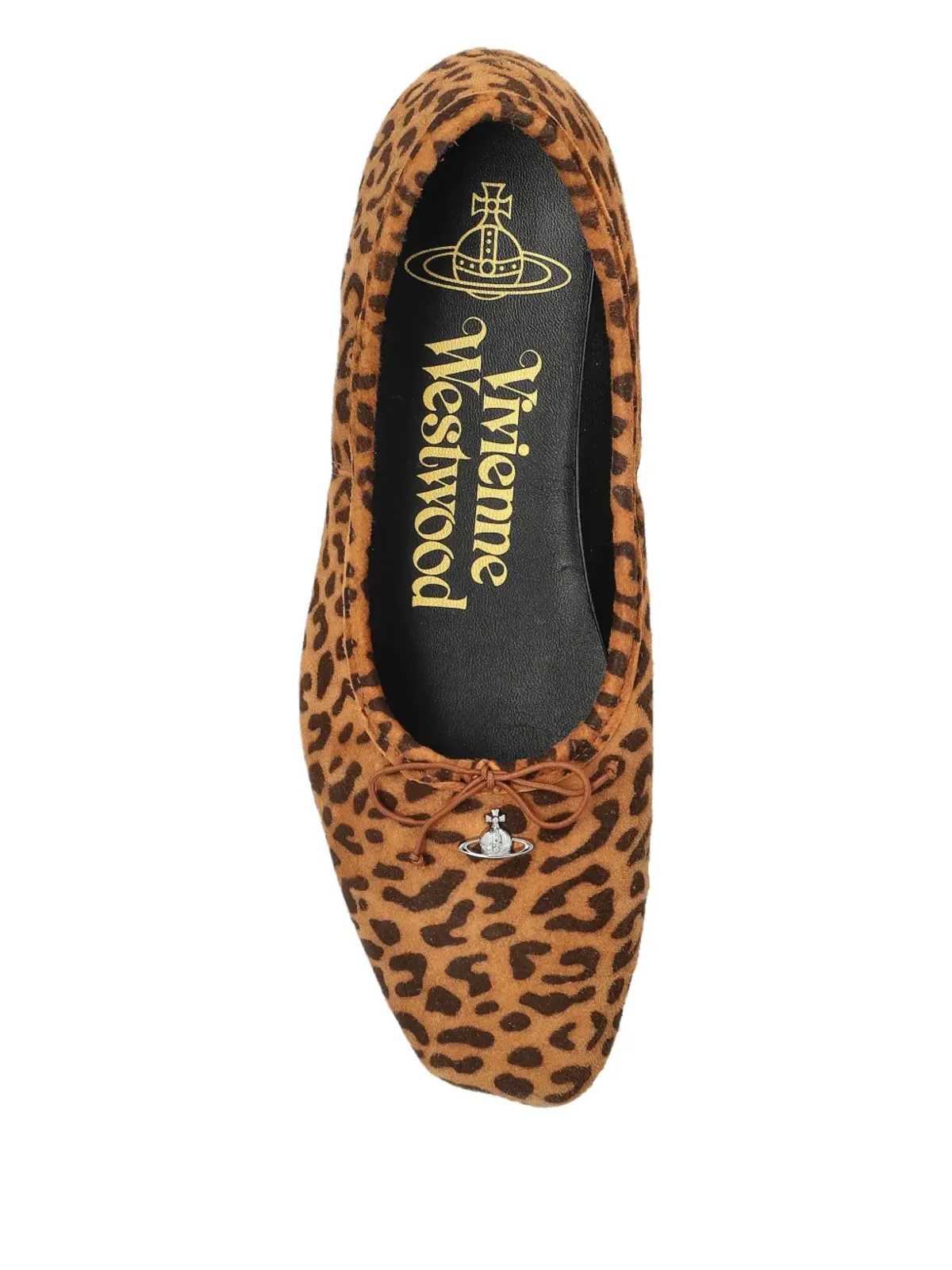 Vivienne Westwood レオパード柄リボン付きバレエシューズ - 画像4