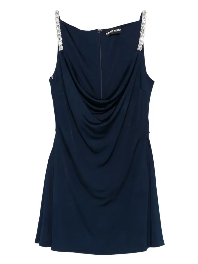 David Koma David Koma エンベリッシュド・ストラップ・ドレープドレスの商品画像