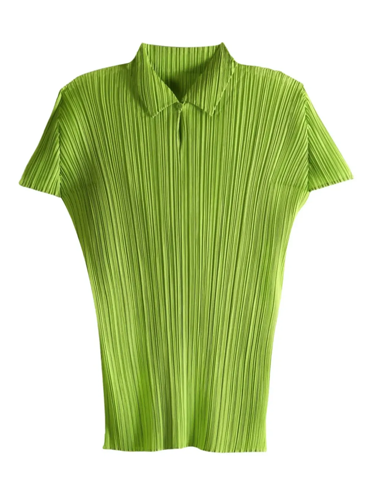 Pleats Please Issey Miyake アウグスト プリーツ ポロトップ - 画像1