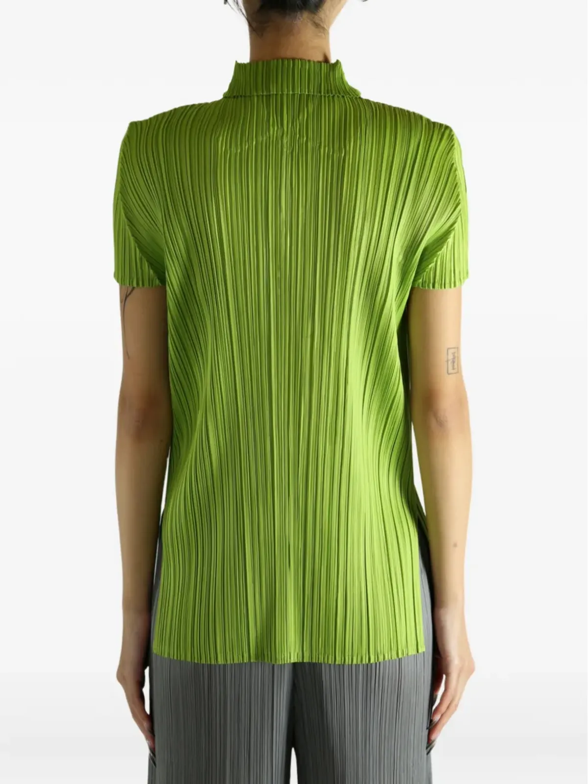 Pleats Please Issey Miyake アウグスト プリーツ ポロトップ - 画像4