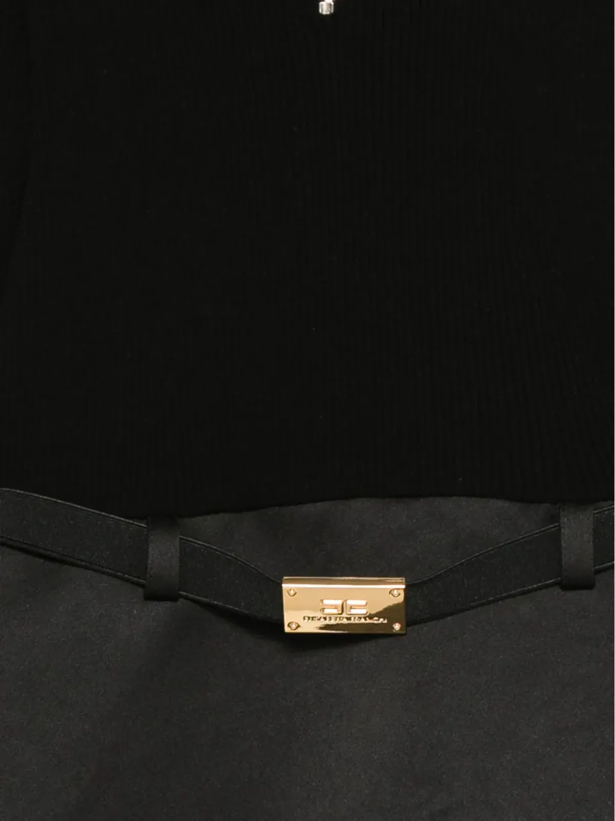 Elisabetta Franchi Kids ジップネック ベルト付きミニドレス - 画像3