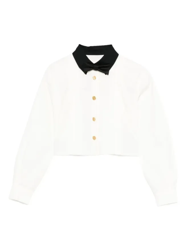 Elisabetta Franchi Kids Elisabetta Franchi Kids ボウカラー長袖シャツの商品画像