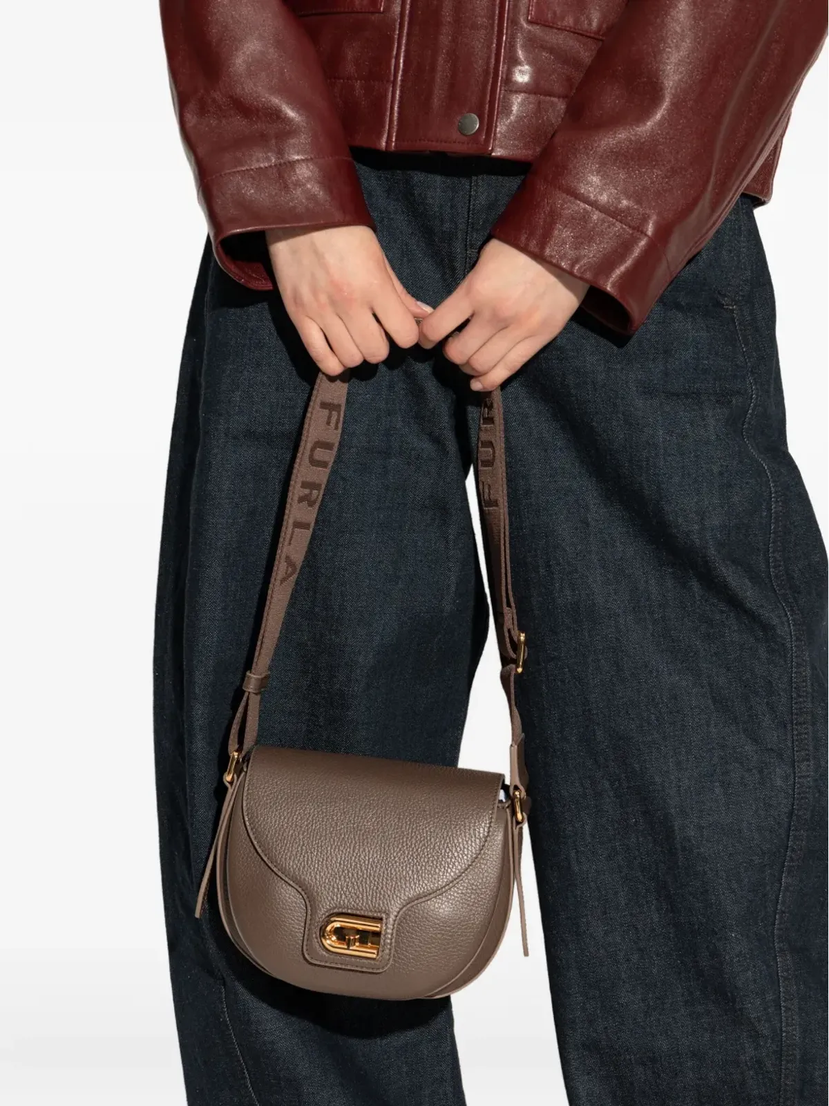 Furla ミニ Lotus ショルダーバッグ - 画像2