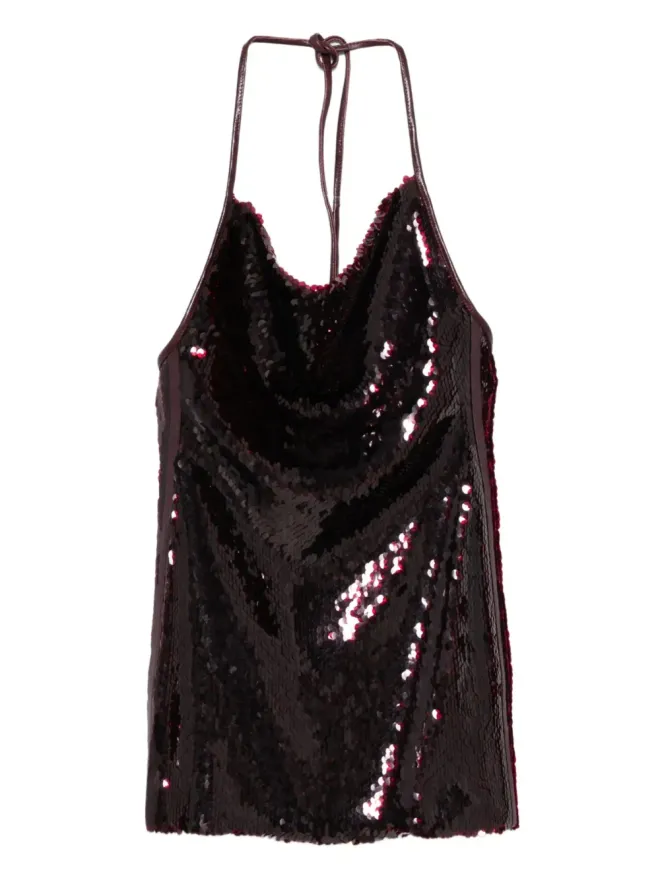 David Koma David Koma スパンコール付きホルターネックドレスの商品画像