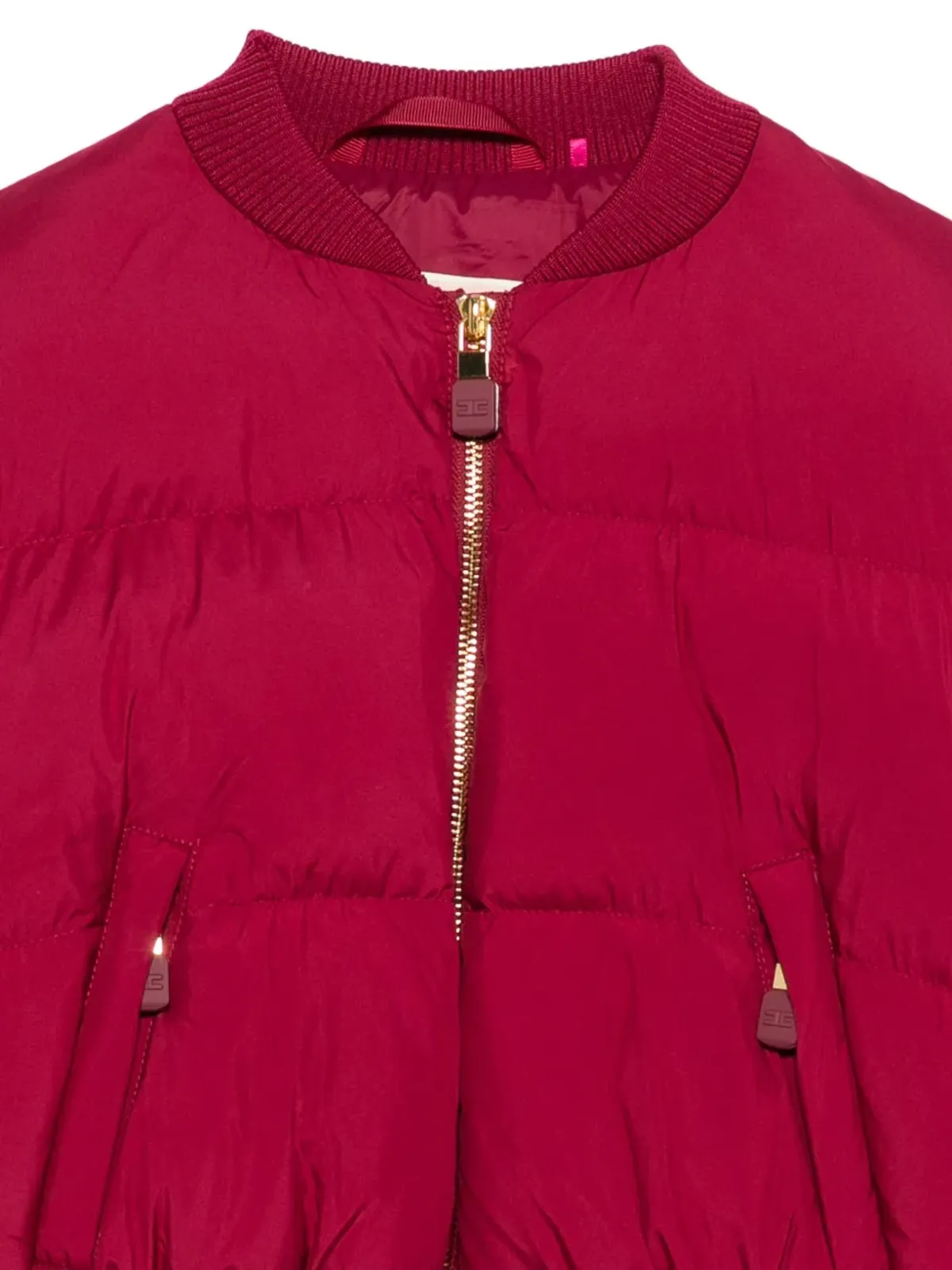 Elisabetta Franchi Kids キルティングボンバー ジャケット - ピンク - 画像3
