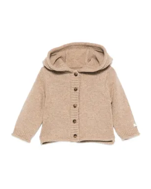Donsje hooded buttoned cardigan - Neutrals - サムネイル1