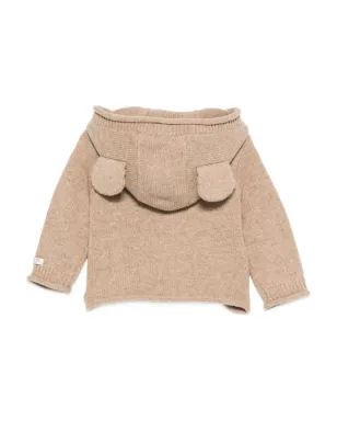 Donsje hooded buttoned cardigan - Neutrals - サムネイル2
