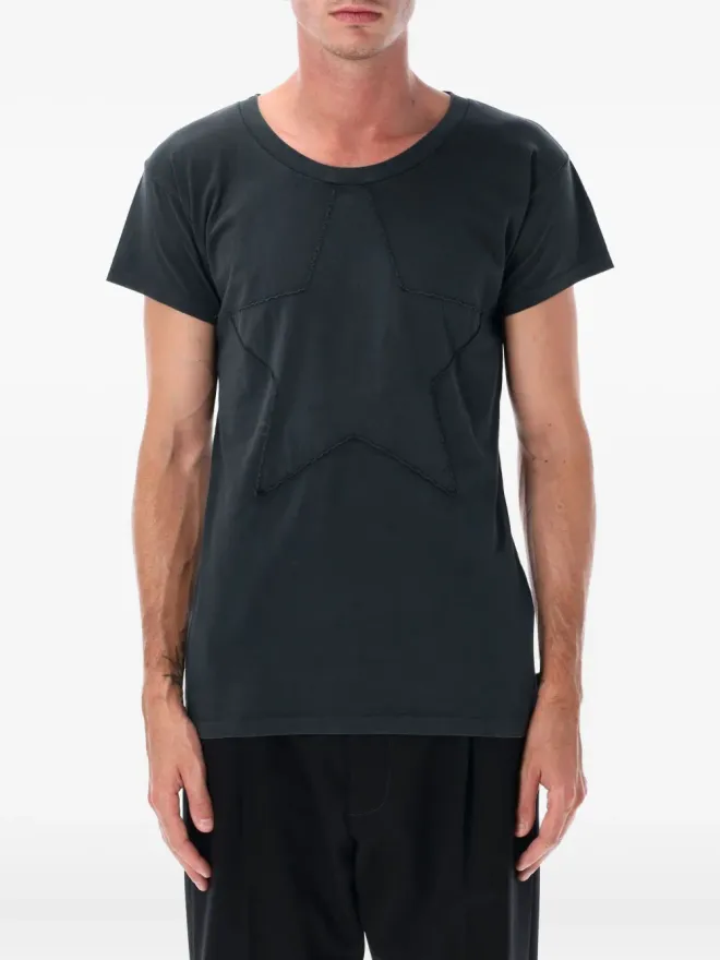 MM6 Maison Margiela MM6 Maison Margiela 星のアップリケ付きクルーネックTシャツの商品画像