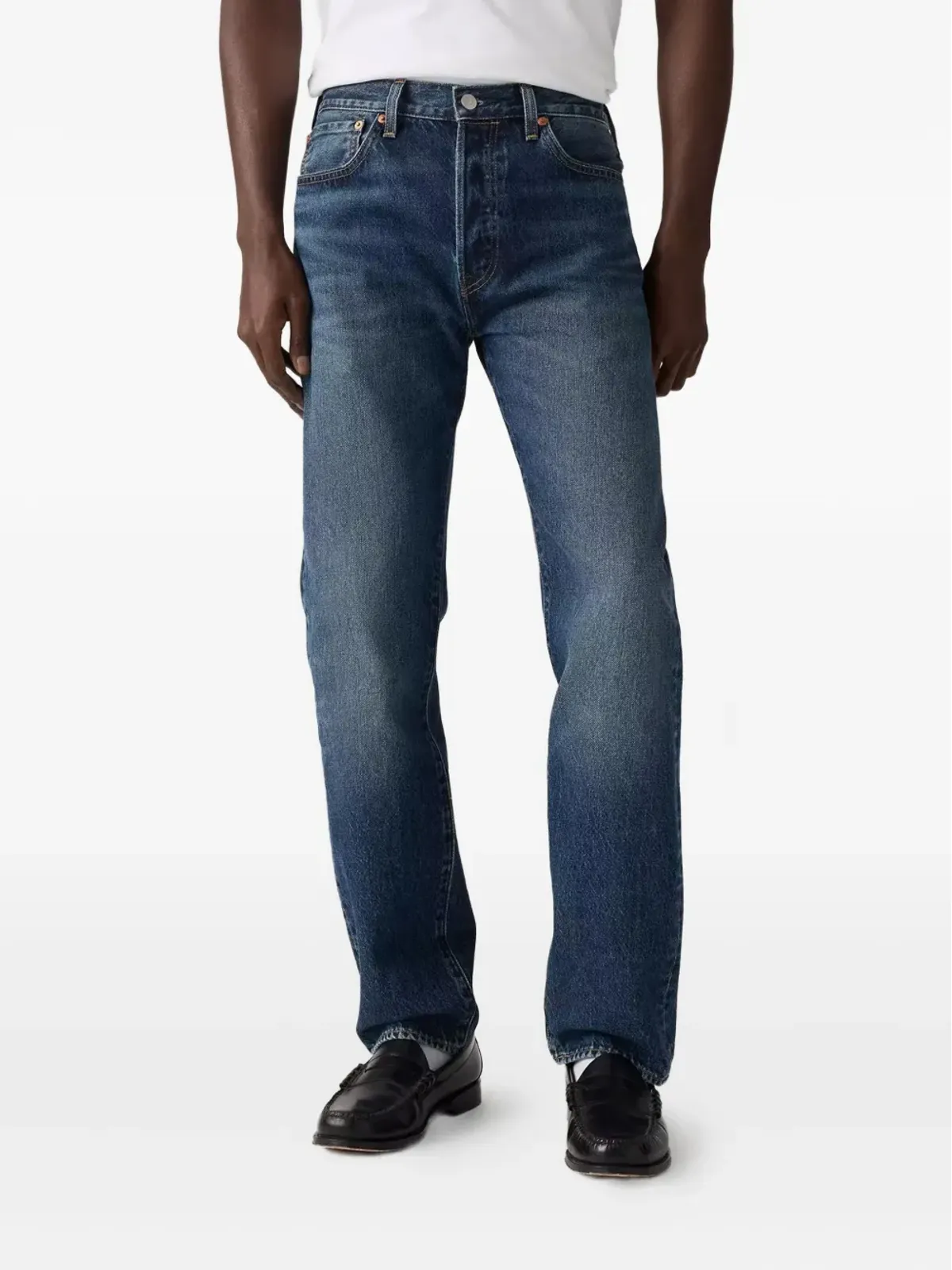 Levi's 501 ファイブポケット ジーンズ ブルー - 画像3