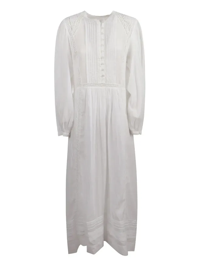 MARANT ÉTOILE MARANT ÉTOILE プリーツレースインサートデイドレスの商品画像