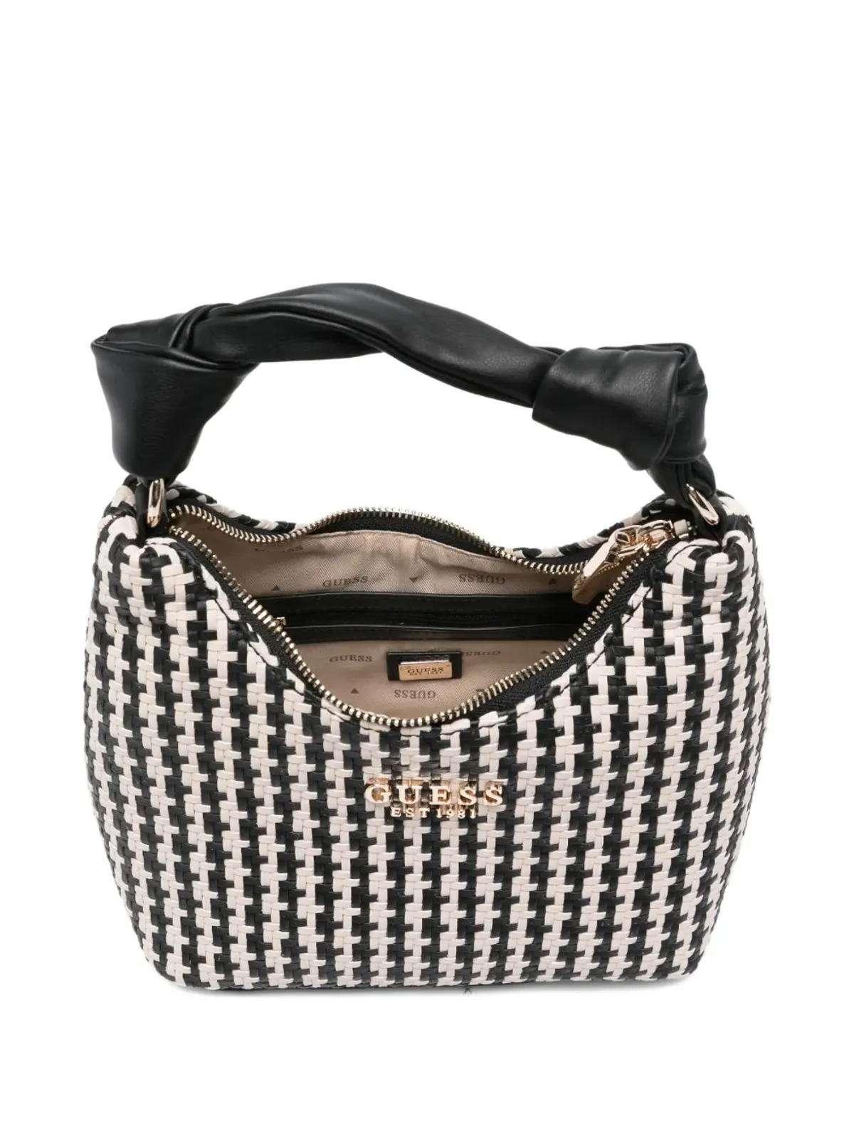 GUESS USA ミニホーボ Mirema トートバッグ ブラック - 画像4