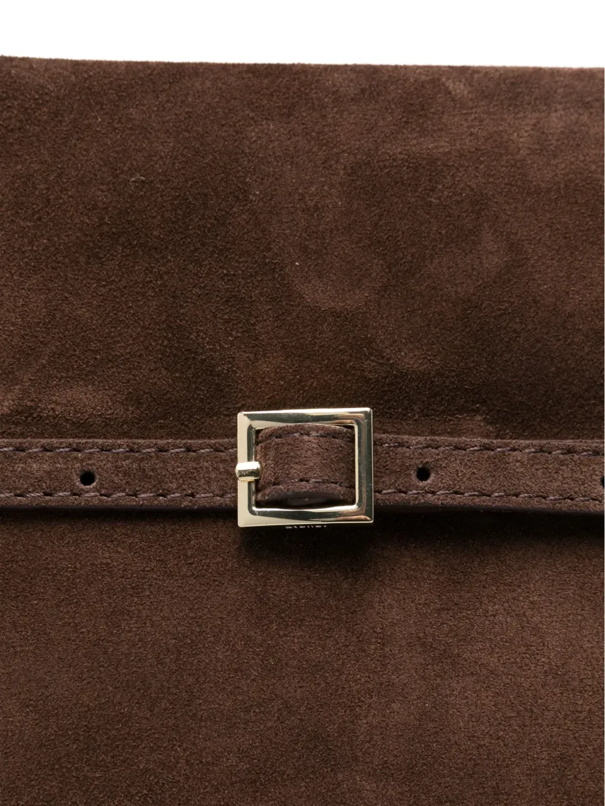 Manu Atelier Le Cambon スエード ハンドバッグ - 画像4