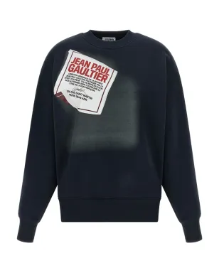 Jean Paul Gaultier ラベルプリント コットン スウェット - サムネイル1
