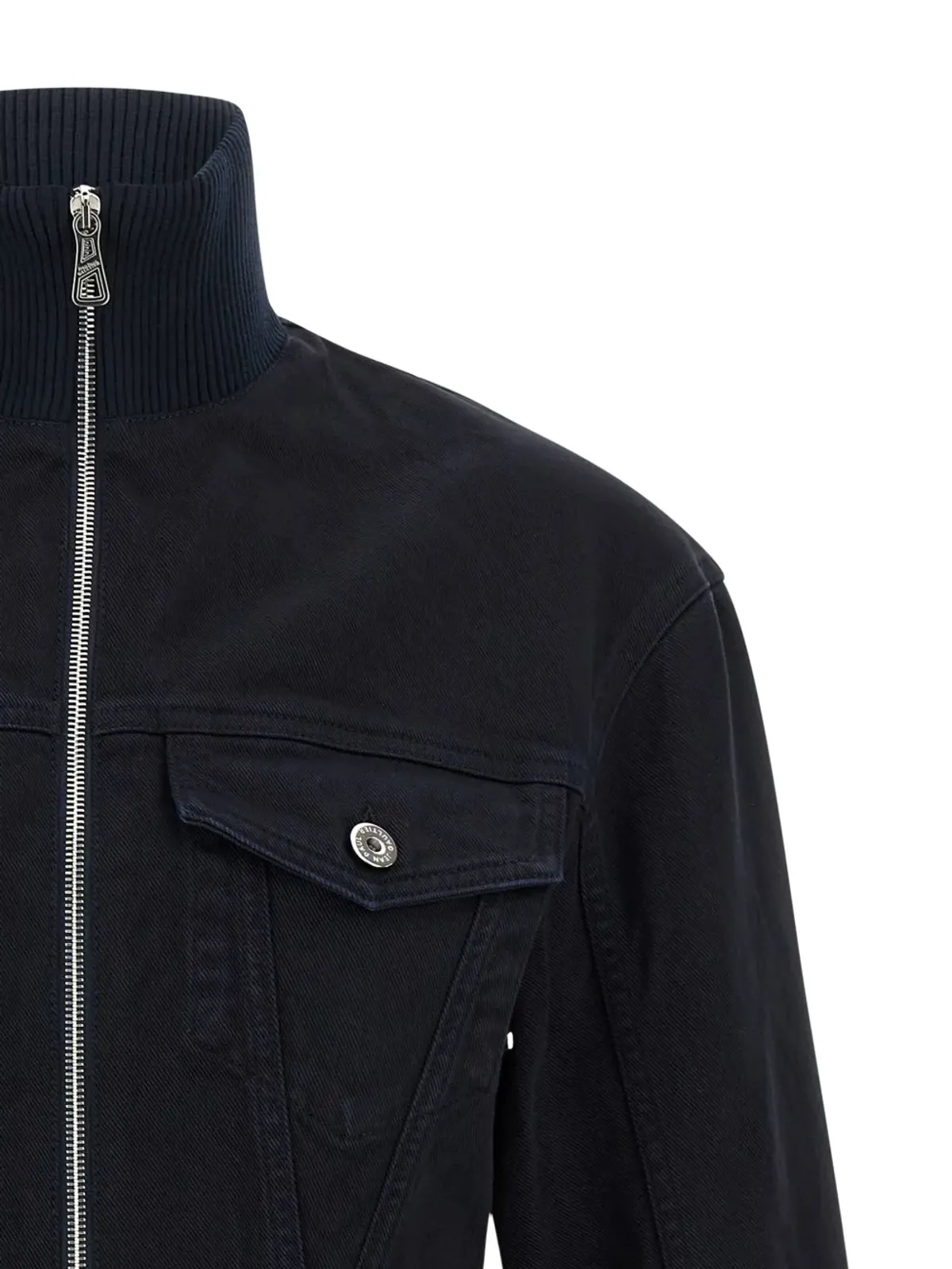 Jean Paul Gaultier スリット入りデニムジャケット ブルー - 画像3