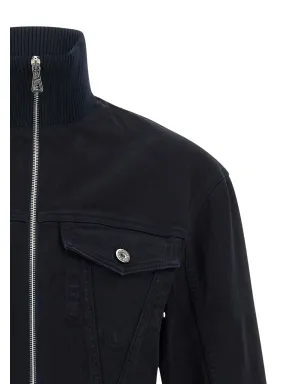 Jean Paul Gaultier スリット入りデニムジャケット ブルー - サムネイル3
