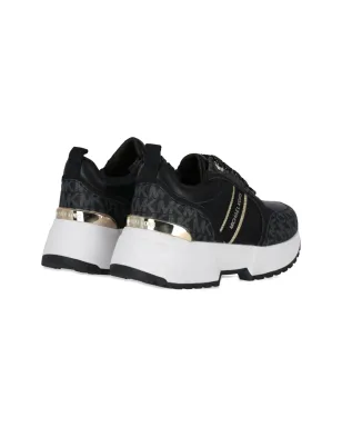 Michael Kors Kids ロゴプリント プラットフォームスニーカー ブラック - サムネイル5