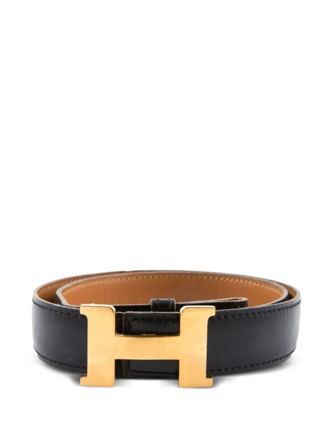 Hermès Pre-Owned Hermès Pre-Owned レザー ベルト - ブラックの商品画像