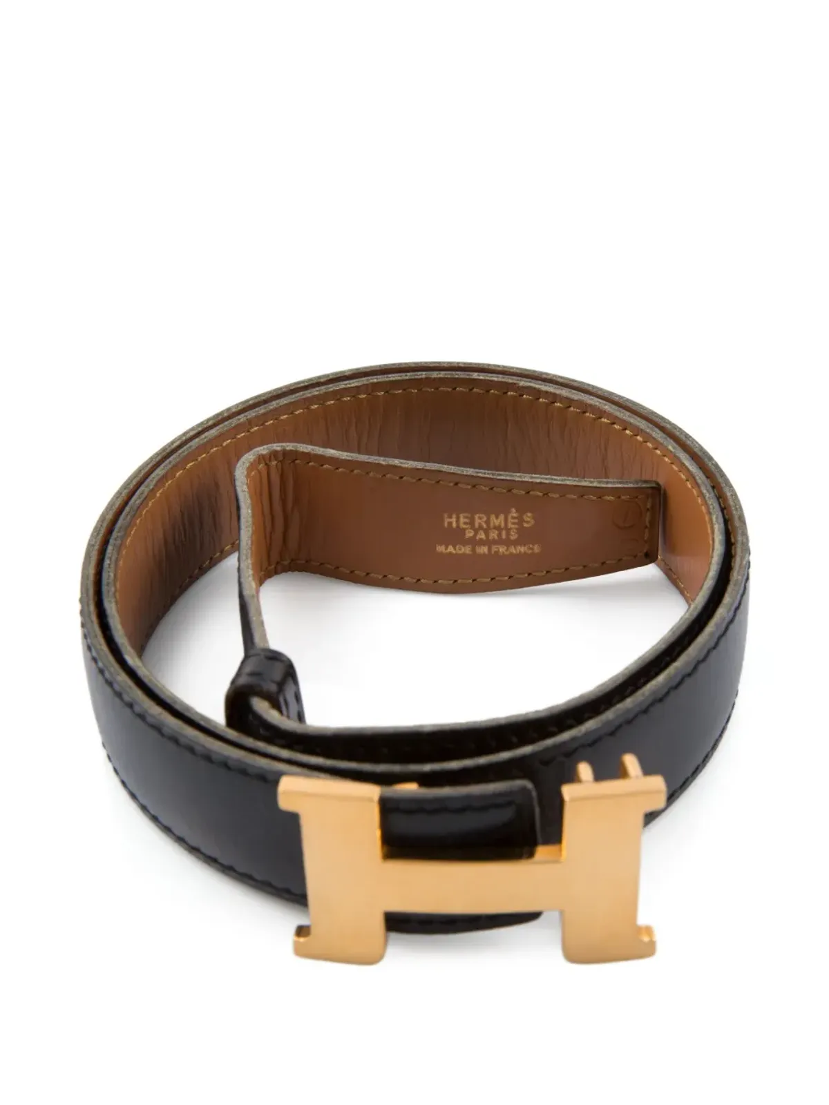 Hermès Pre-Owned レザー ベルト - ブラック - 画像2