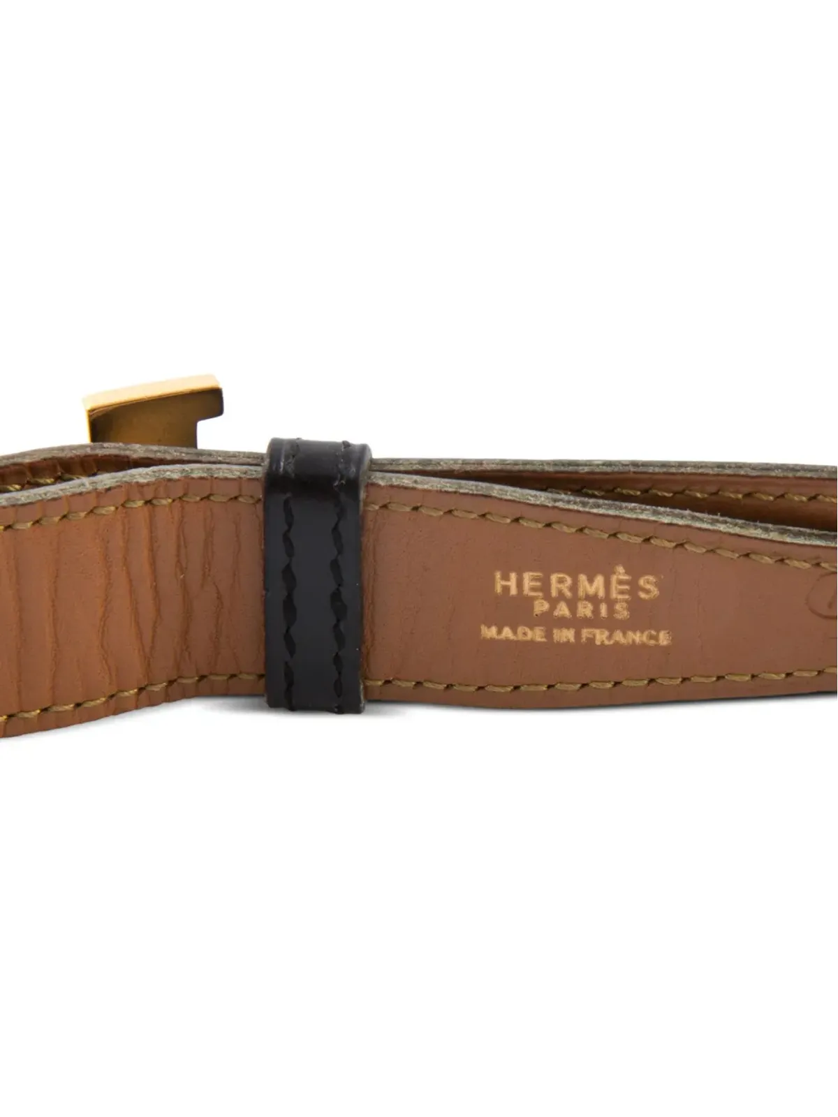 Hermès Pre-Owned レザー ベルト - ブラック - 画像4
