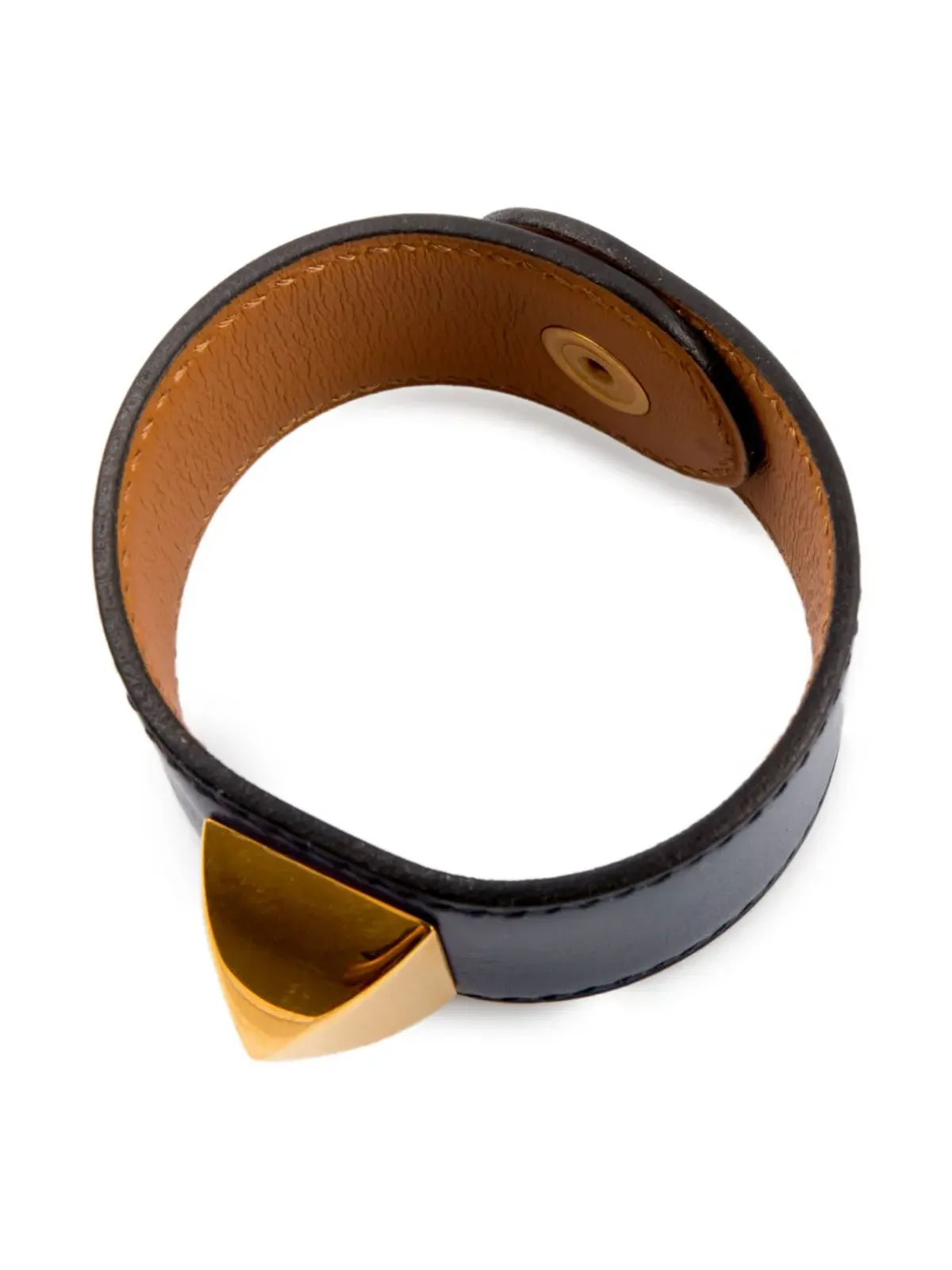 Hermès ビンテージ Medor スタッド レザー ブレスレット - 画像2