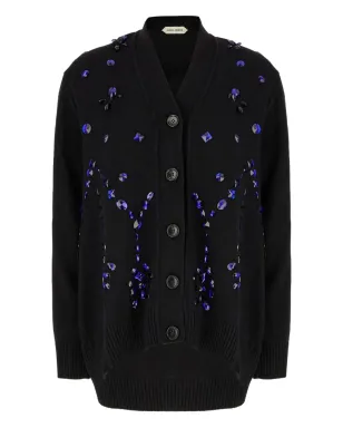 Alberta Ferretti クリスタル装飾カーディガン - サムネイル1
