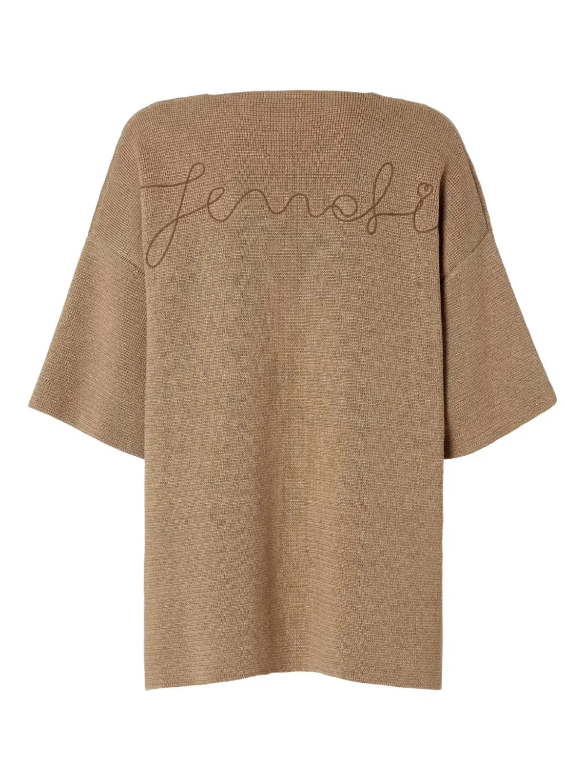 FENDI 刺繍Vネックトップ - 画像2