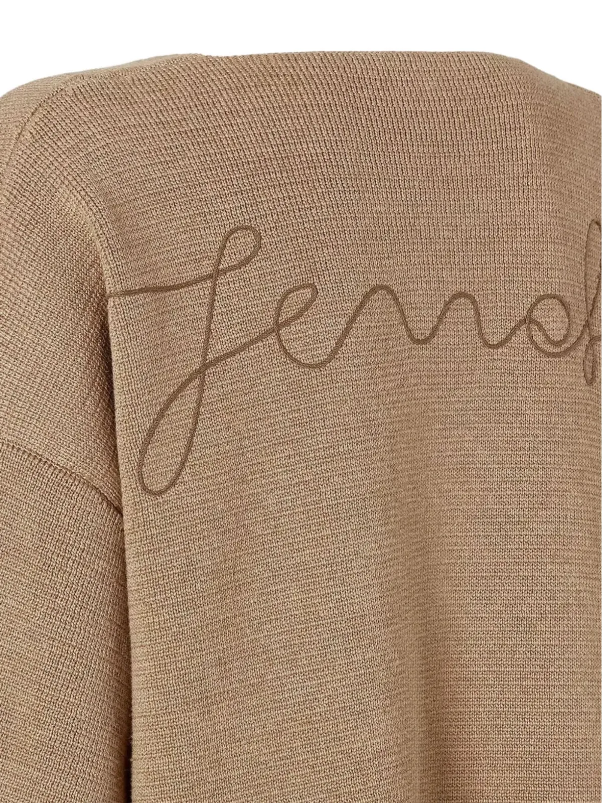 FENDI 刺繍Vネックトップ - 画像3